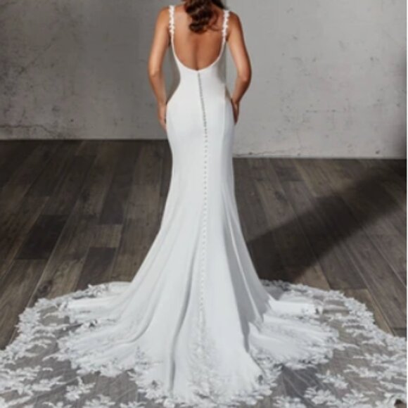 Eddy K Ivory Nikita Wedding Dress - Picture 3 of 4